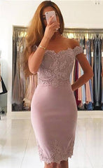 Simple Short Mermaid Off The Shoulder Party Dresses
