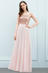 Long Spaghetti Straps Chiffon A-line Evening Dress