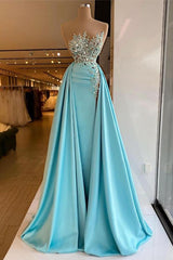 Long A-line Bateau Appliques Ruffles Floor Length Backless Prom Dress